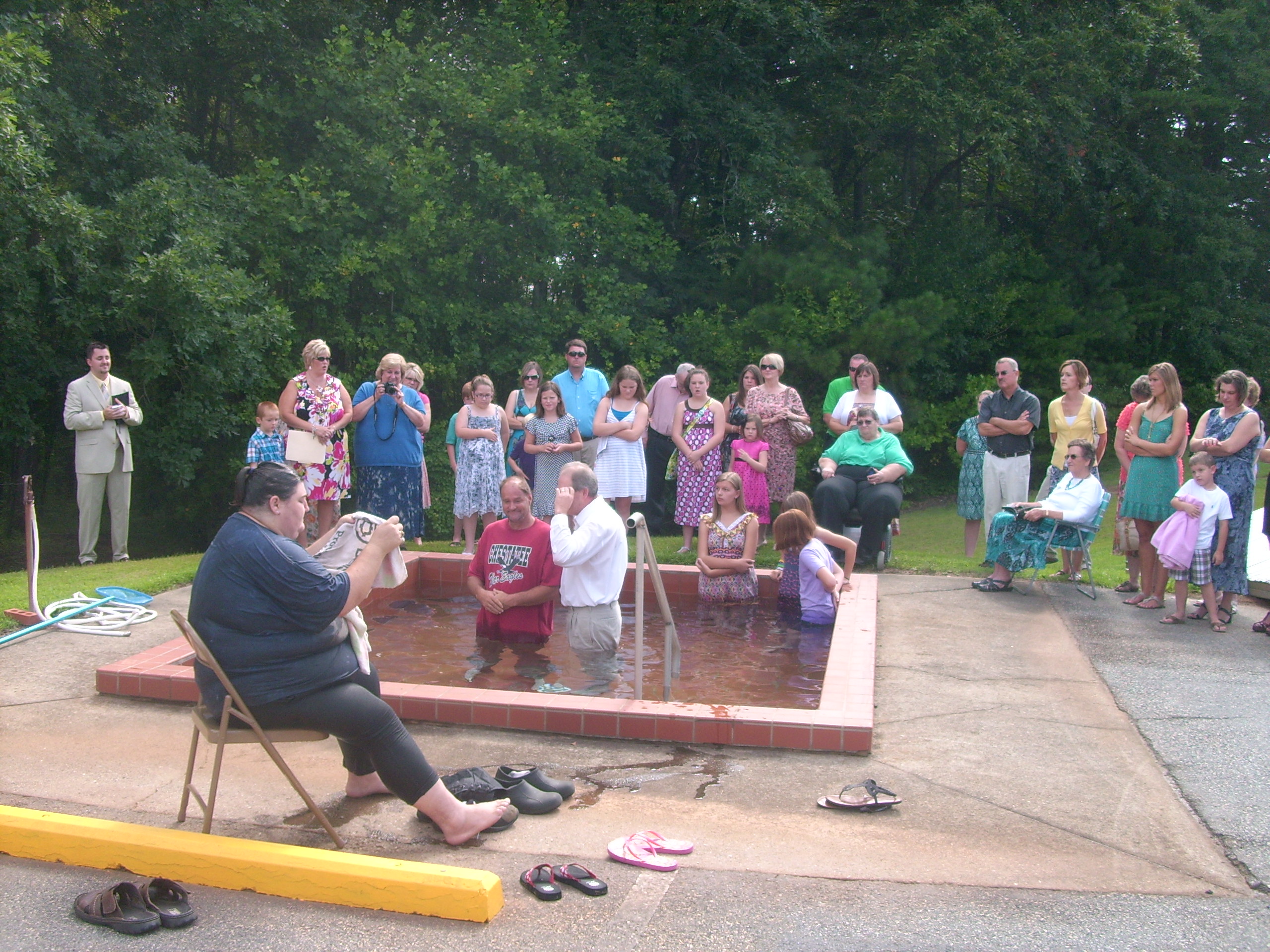 Baptizing Outdoors